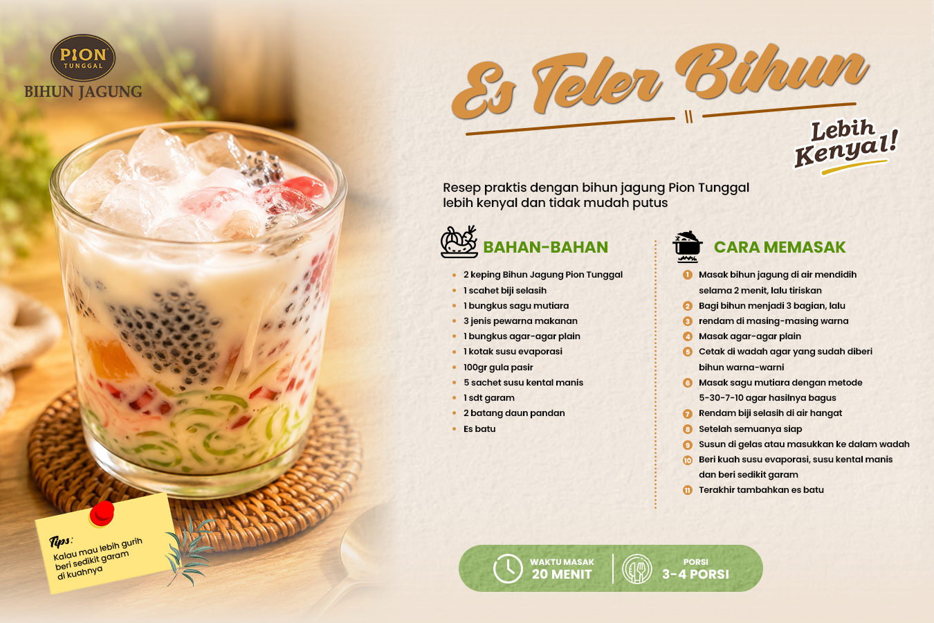Resep Es Teler Bihun