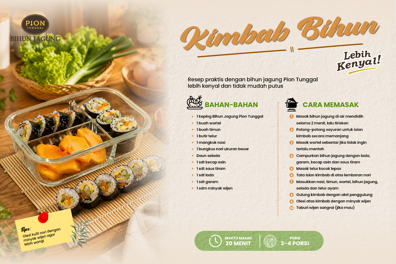 Resep Kimbab Bihun